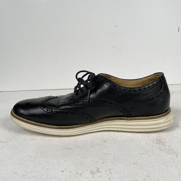Cole Haan Grand OS Oxfords Mens 8.5 Black Leather Wingtips Formal main image 11